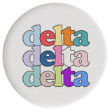 Delta Delta Delta Live In Color Sorority Button