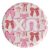 Chi Omega Coquette Sorority Button