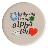Alpha Sigma Tau Lucky Sorority Button