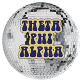 Theta Phi Alpha Disco Sorority Button
