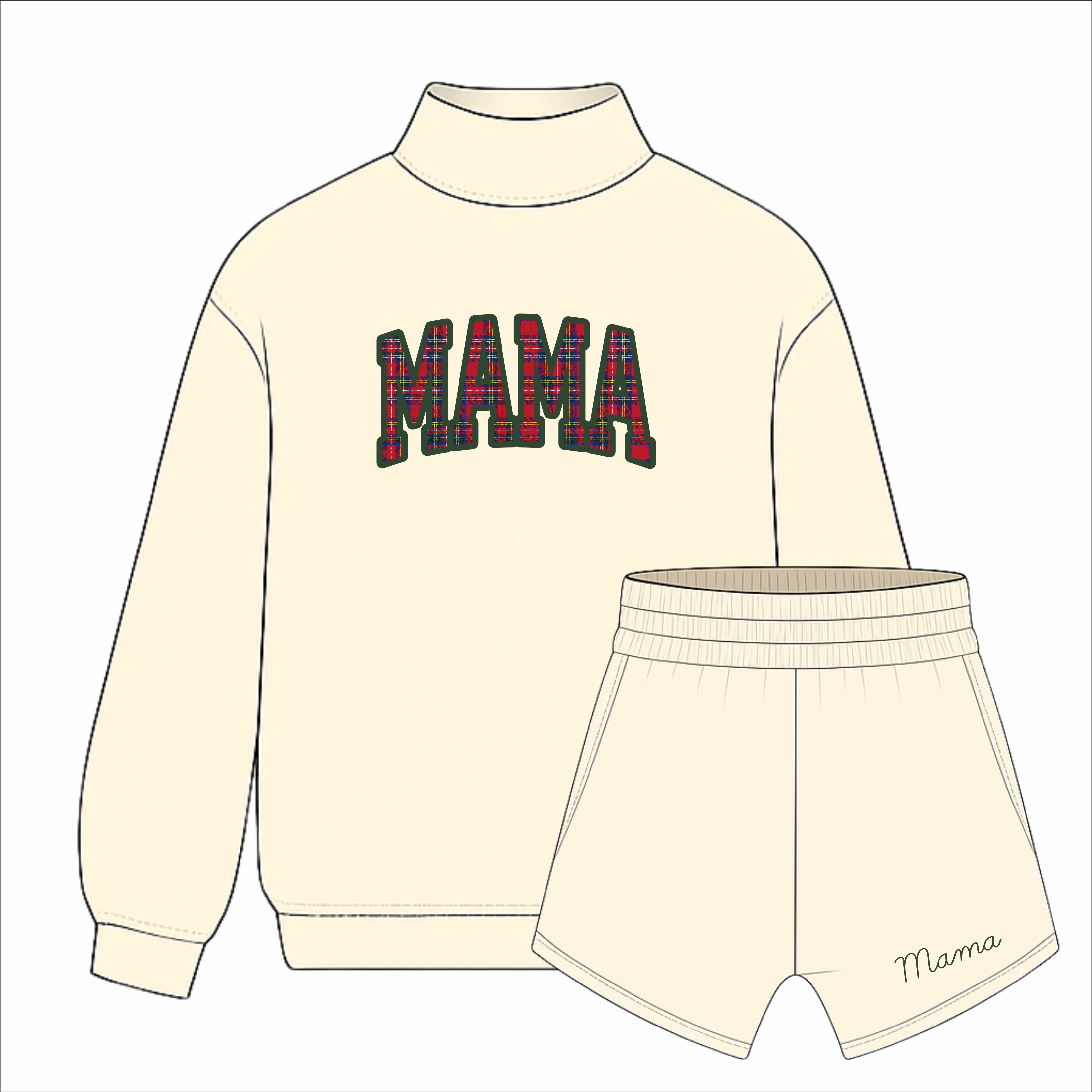 Mama Kensington Mock Neck
