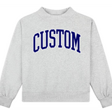 Campus Sorority Embroidered Mock Neck