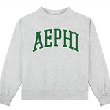 Campus Sorority Embroidered Mock Neck