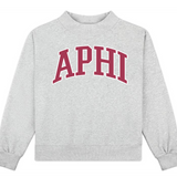 Campus Sorority Embroidered Mock Neck