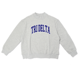 Campus Sorority Embroidered Mock Neck
