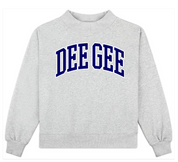Campus Sorority Embroidered Mock Neck
