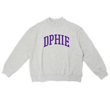 Campus Sorority Embroidered Mock Neck