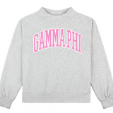 Campus Sorority Embroidered Mock Neck