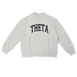 Campus Sorority Embroidered Mock Neck