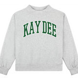 Campus Sorority Embroidered Mock Neck