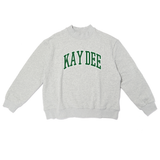 Campus Sorority Embroidered Mock Neck