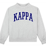 Campus Sorority Embroidered Mock Neck