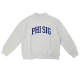 Campus Sorority Embroidered Mock Neck