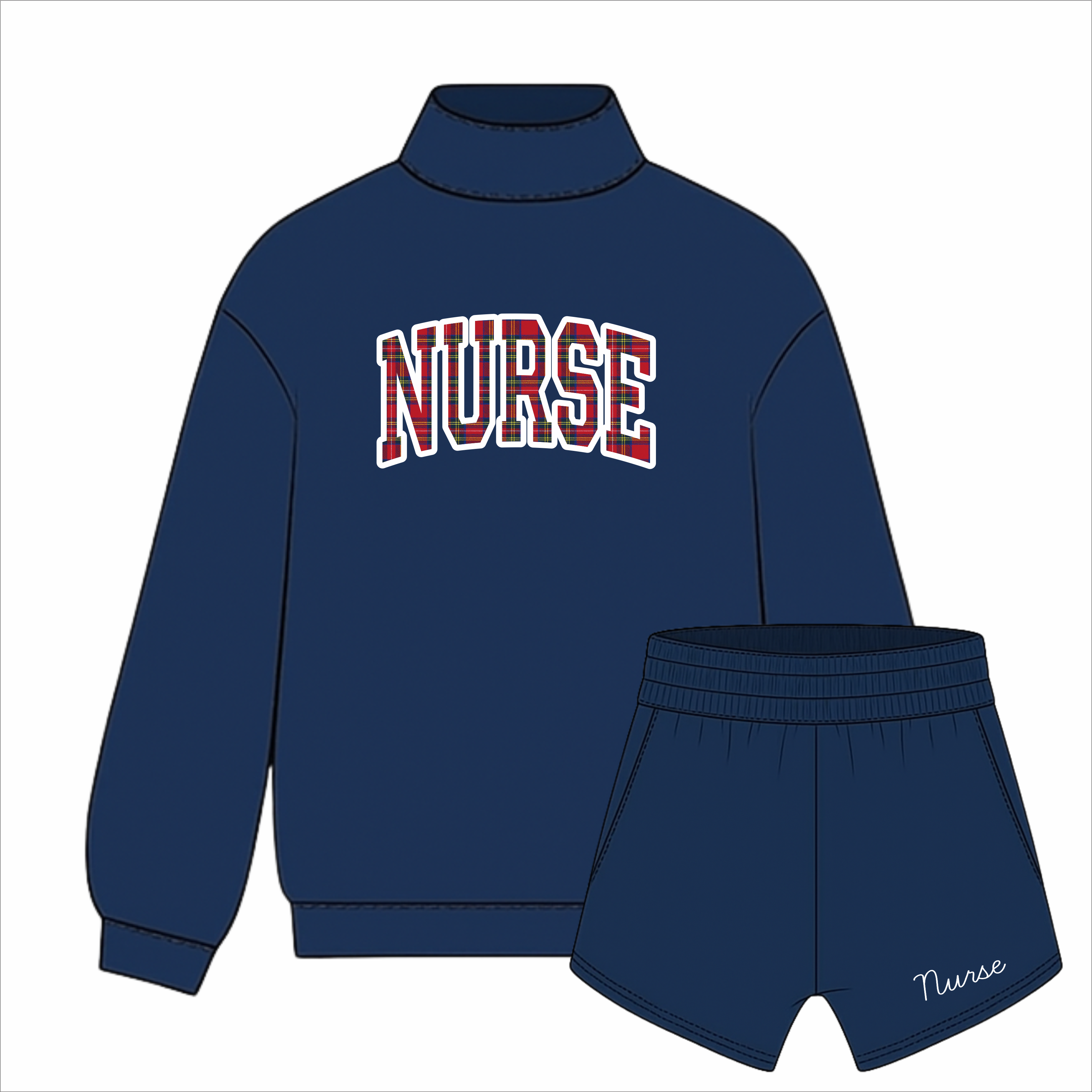 Nurse Kensington Mock Neck