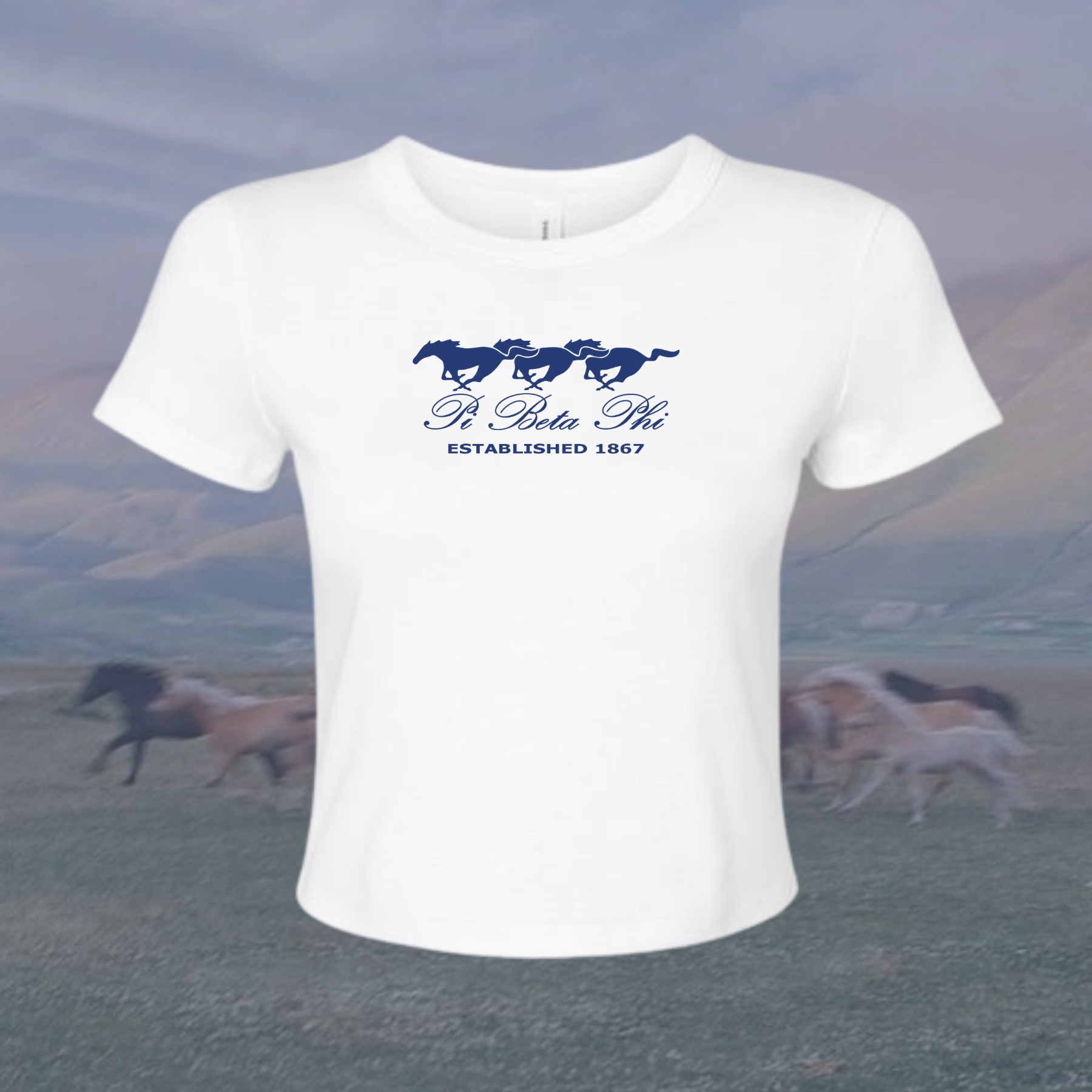 Pi Beta Phi Wild Horses Sorority Baby Tee
