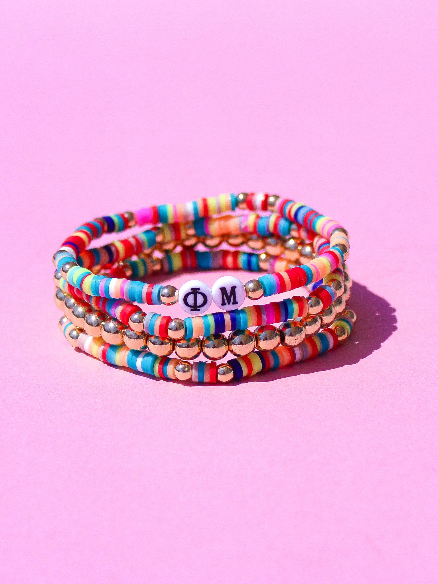 Phi Mu Miley Bracelet Stack