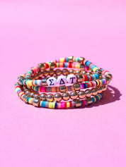 Sigma Delta Tau Miley Bracelet Stack