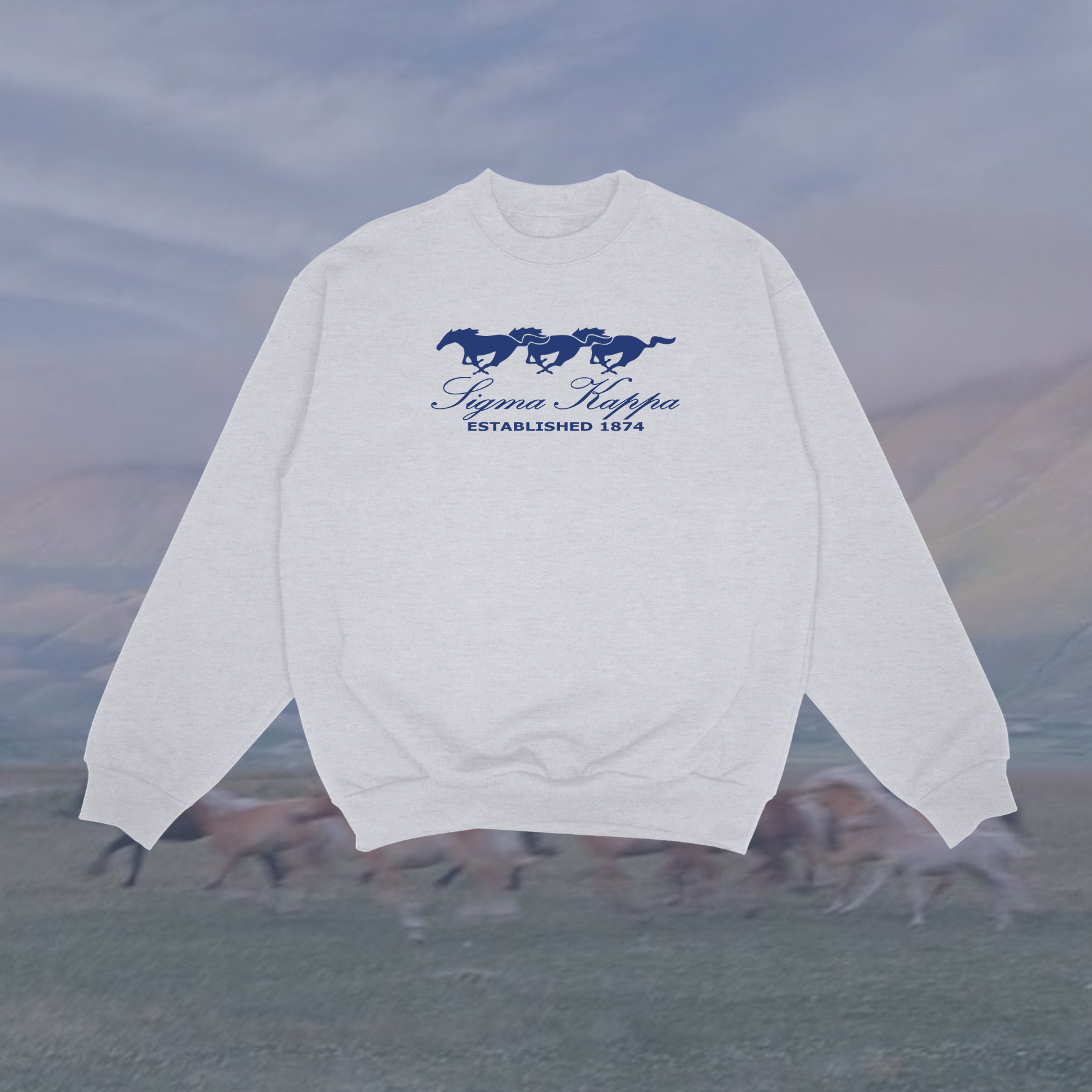 Sigma Kappa Wild Horses Sorority Crewneck