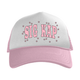 Sigma Kappa Cosmic Cowgirl Sorority Trucker Hat
