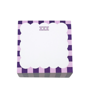 Scallop Sorority Note Cube – 4x4 Sticky Note Block (500 Sheets)