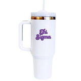 Sigma Sigma Sigma 40oz Legacy Sorority Stella Tumbler