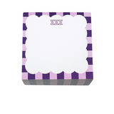 Sigma Sigma Sigma Scallop Note Cube – 4x4 Sticky Note Block (500 Sheets)