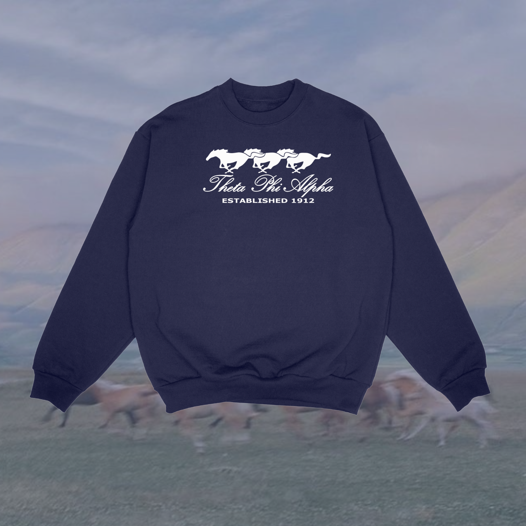 Theta Phi Alpha Wild Horses Sorority Crewneck