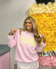 Sugar and Sun Custom Appliqué Embroidered Sweatshirt