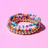 Zeta Tau Alpha Miley Bracelet Stack