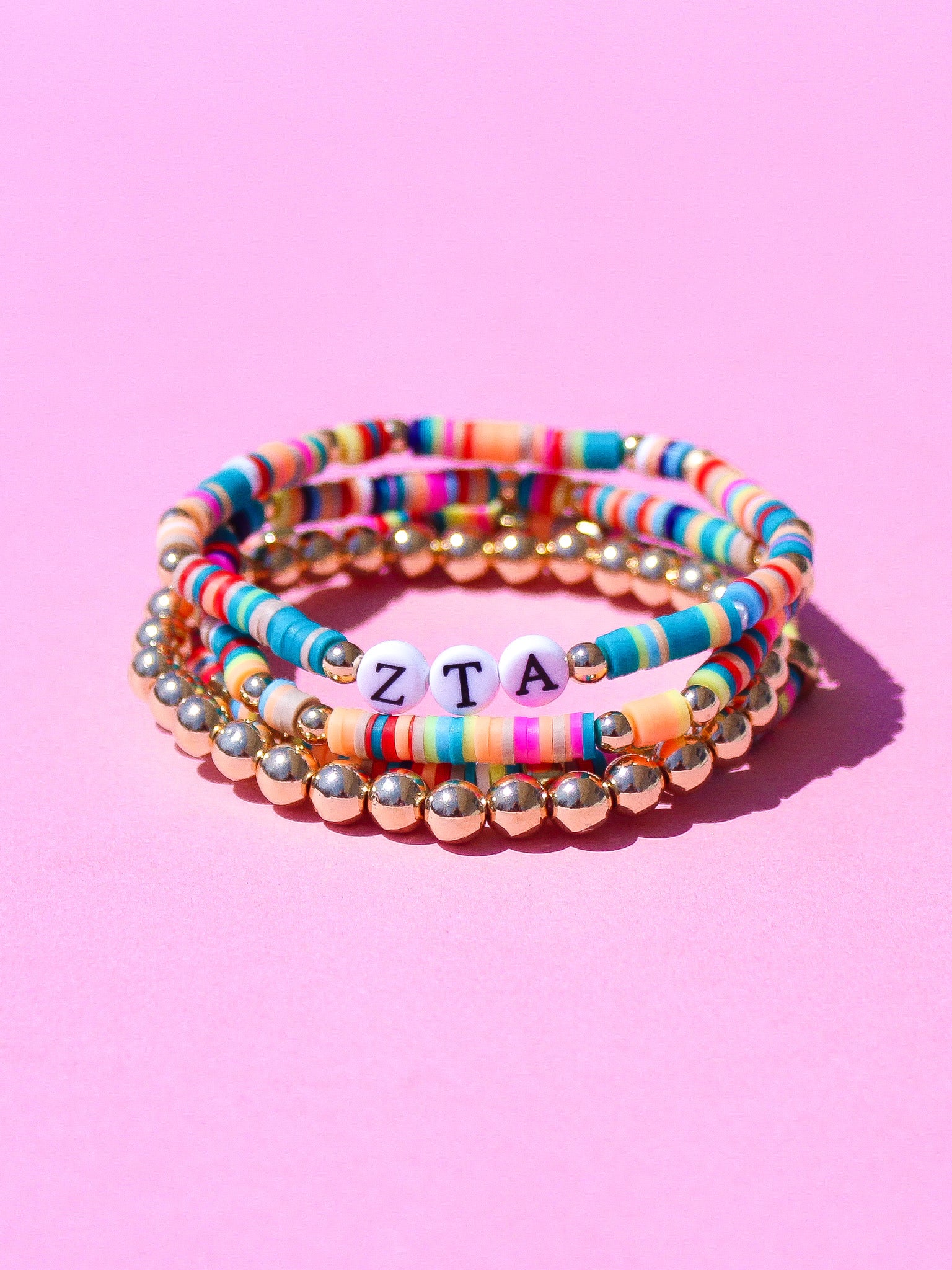 Zeta Tau Alpha Miley Bracelet Stack