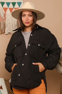 Local Icon Quilted Jacket - Black