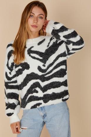 Meg Zebra Sweater