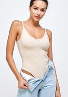 Load image into Gallery viewer, Look Both Ways Bodysuit // Nude
