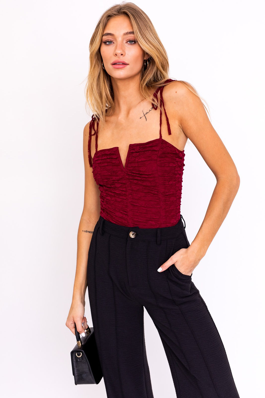 Venus Shoulder Tie Bodysuit