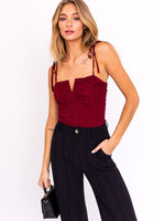 Load image into Gallery viewer, Venus Shoulder Tie Bodysuit
