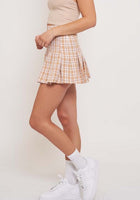 Load image into Gallery viewer, Checkered A Line Skirt - Taupe
