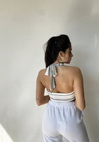 Load image into Gallery viewer, Exposed Seam Halter Top

