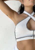 Load image into Gallery viewer, Exposed Seam Halter Top

