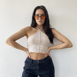 Lettuce Hem Halter Tank