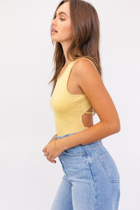 Selma Criss Cross Bodysuit - Gold