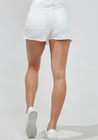 Load image into Gallery viewer, Pleated Denim Tennis Skort - White
