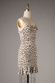 Animal Print Smocked Dress