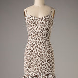 Animal Print Smocked Dress