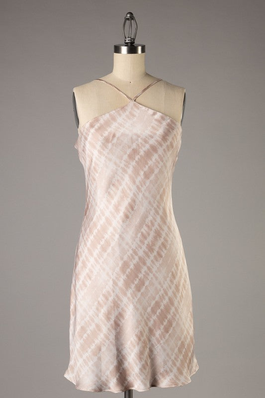 Tie Dye Halter Dress