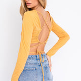 Hailey Open Back Crop Top