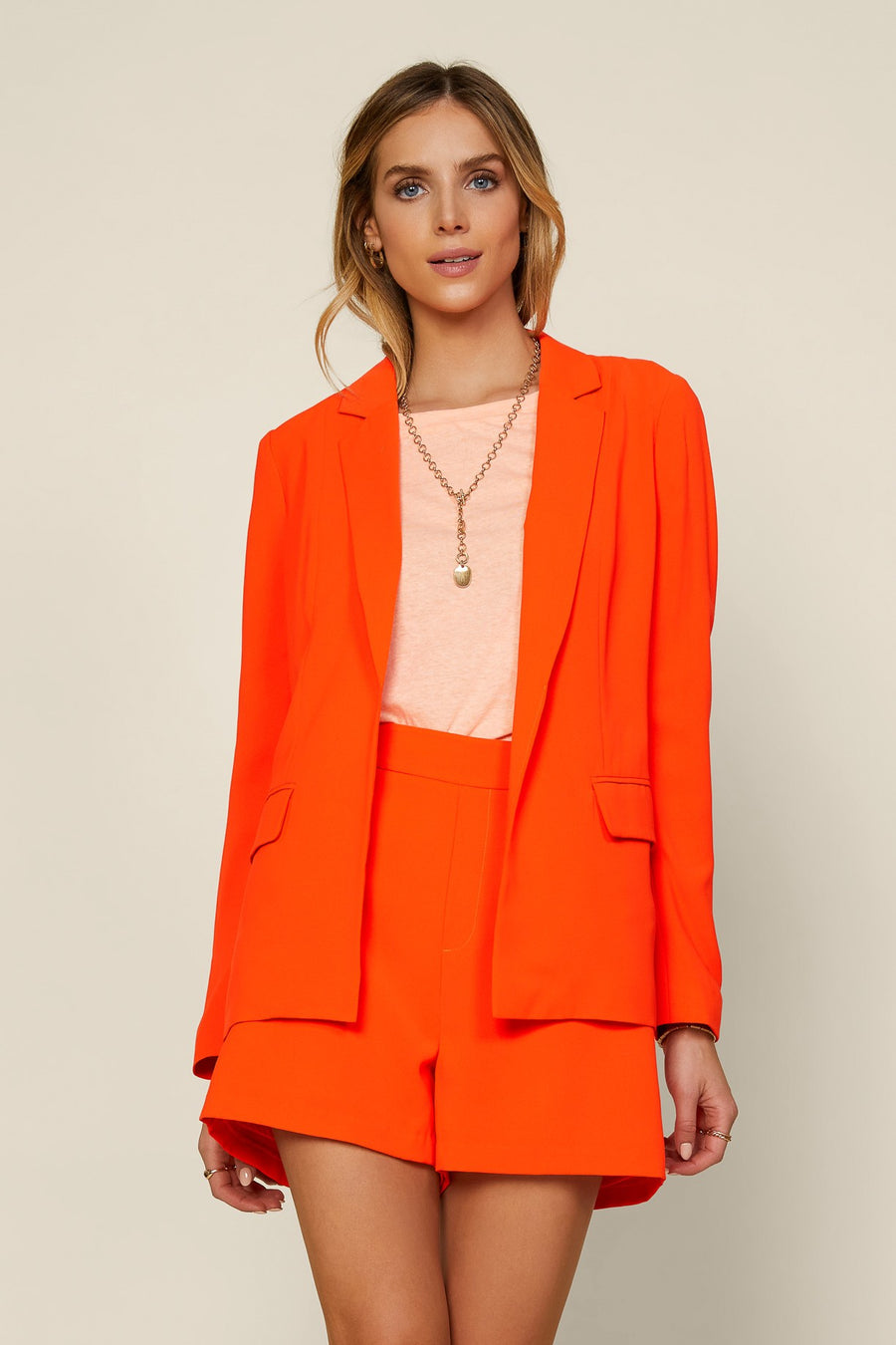 Queen of the Boardroom Blazer - Orange