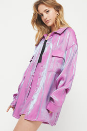 The Shimmer End Button Up Shirt