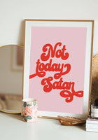 Load image into Gallery viewer, Not Today Satan | Wall Art Print
