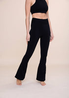 Load image into Gallery viewer, Ribbed Flare High-Waist Leggings
