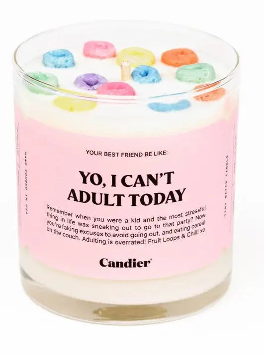 Can't Adult Cereal Candle